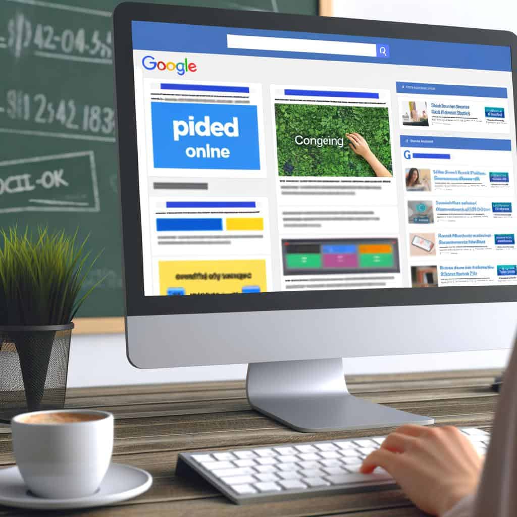 Google Paid Ads interface with clickable advertising campaign options