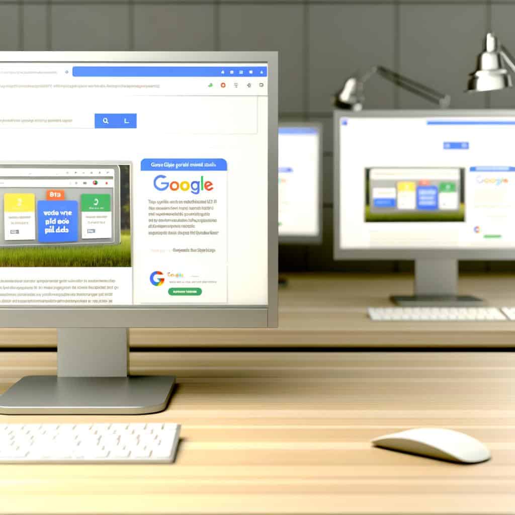 Business owner managing their Google Paid Ads account online