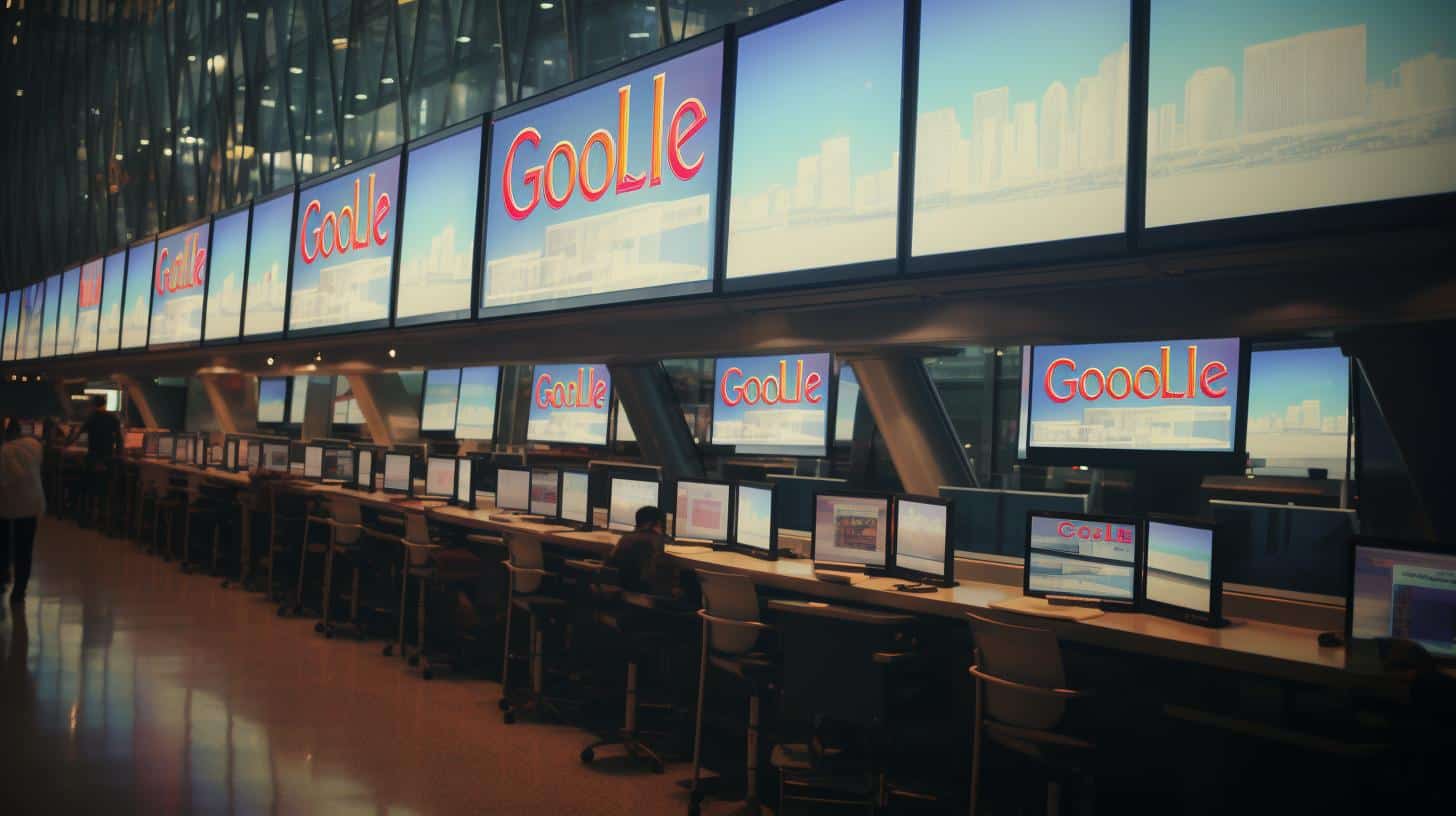 Online advertising concept showing Google Paid Ads and conversion rates