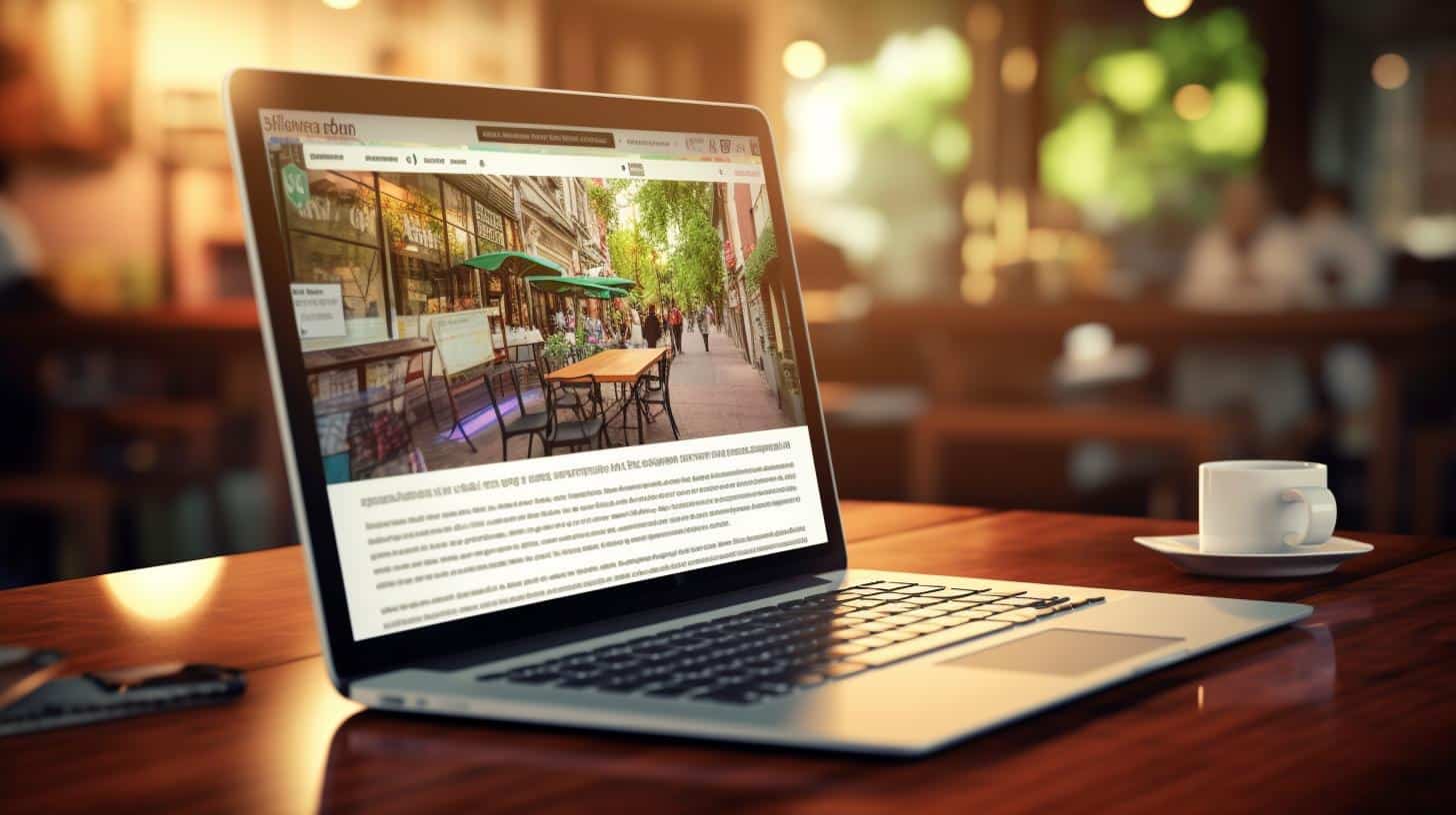 Magnifying glass highlighting LOCAL SEO on a search engine results page