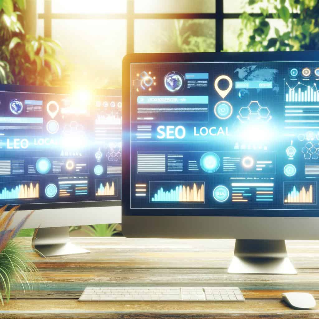 A LOCAL SEO expert optimizing a small business website