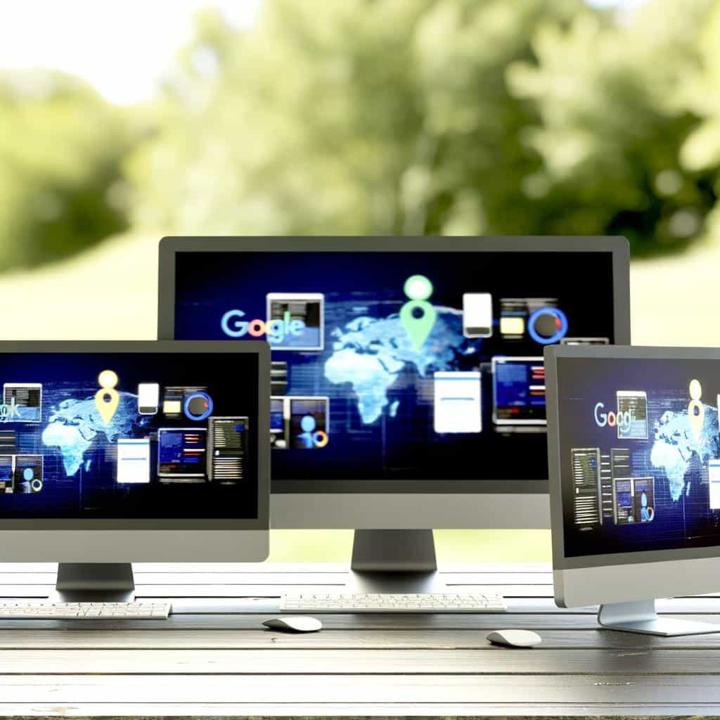 Website interface highlighting LOCAL SEO services for businesses