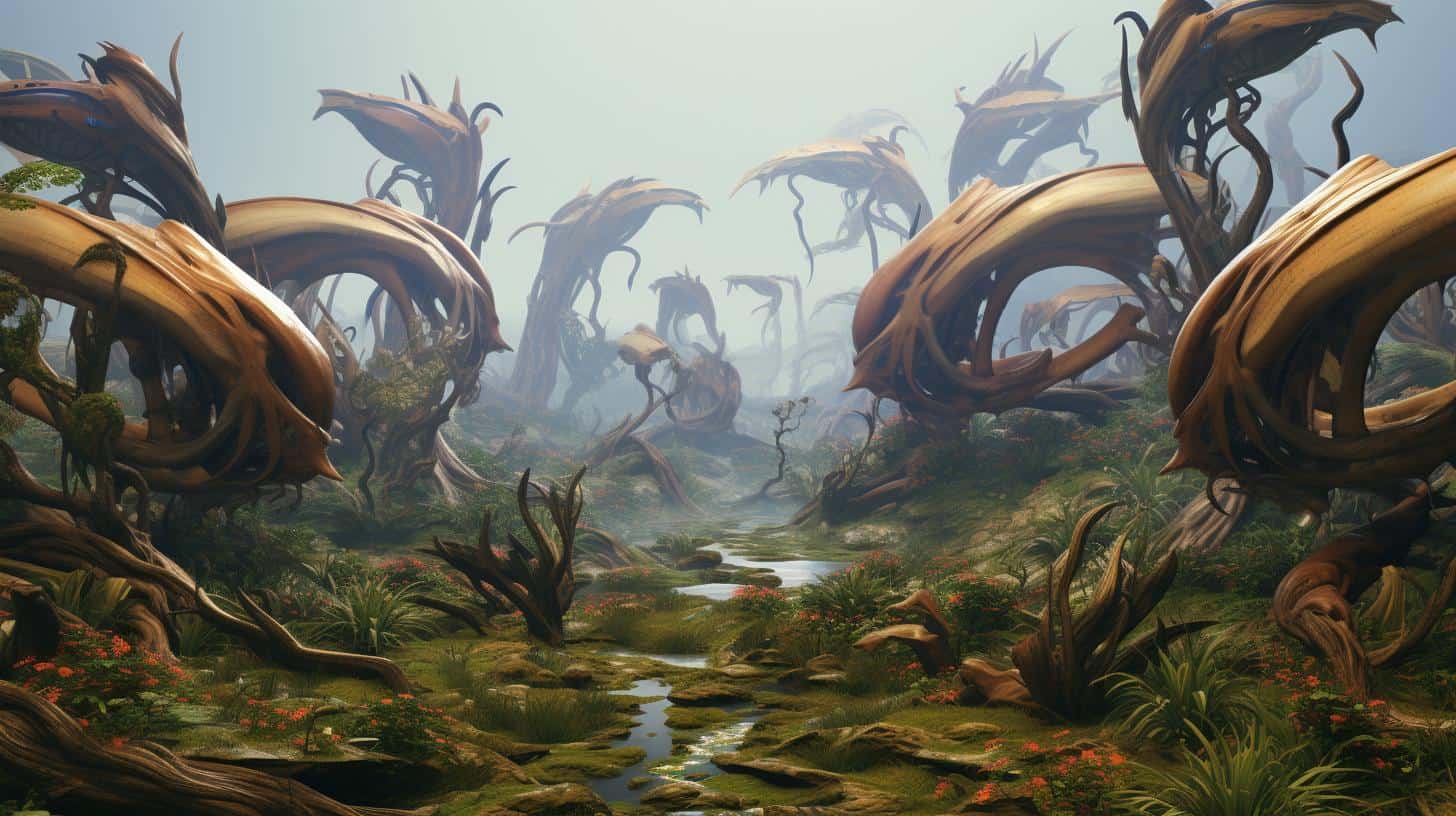 Green plants intertwining with the text 'Organic SEO' symbolizing natural growth