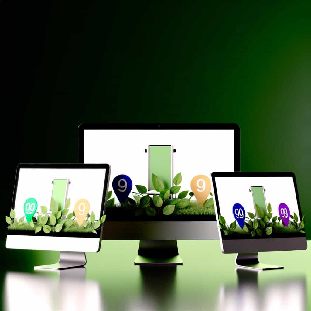 Professionals discussing Organic SEO tactics over a report